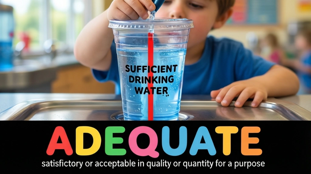 English Illustration for adequate